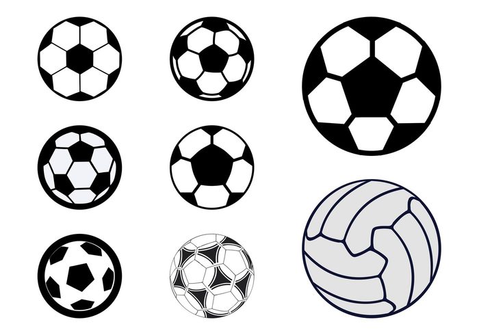 volleyball stylized sports sport soccer ball soccer Match icons game football balls ball  