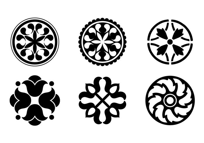 vector ornaments floral ornaments design ornaments circular ornaments circular designs 