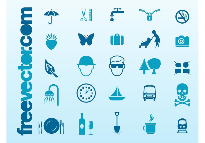 vacation travel symbols stickers Public signs plants nature logos icons food fashion drink decals accessories 