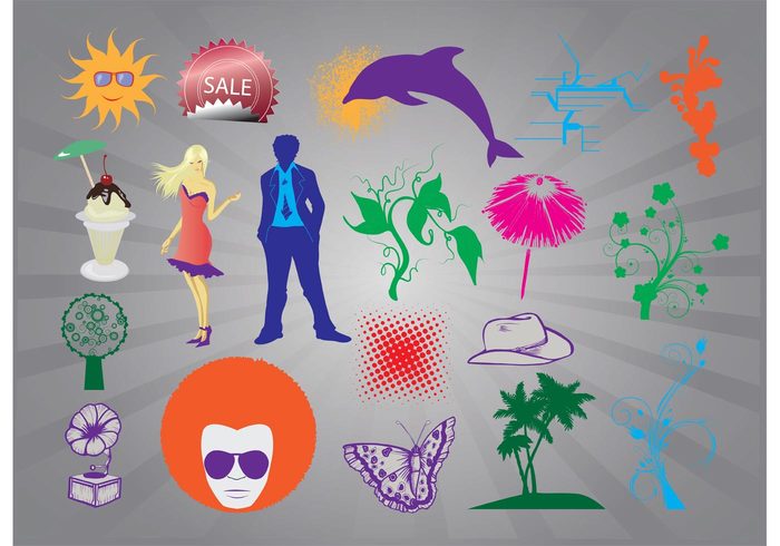trendy sunglasses sun sexy set record pop art palm pack music ice hot hat graphics girl funky Footage fashion face dress dots dolphin cool 