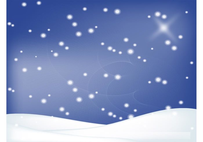 Winter backdrop star snow flakes snow magic Holidays design greeting card frozen freeze festive cold christmas blue 