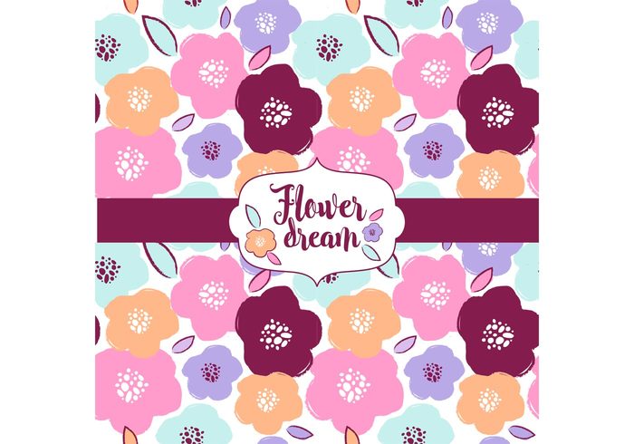wallpaper vector Textile summer stylish style spring reapiting print pretty pattern nature lovely illustration Idea graphic girls flower floral flora fabric design decorative decor creative colorful boho background backdrop 