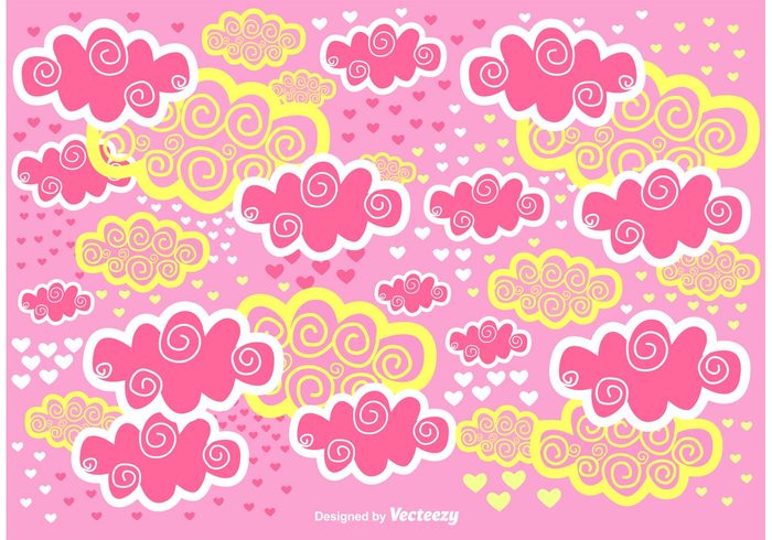 wallpaper texture Textile sketch scrapbooking scrapbook pink clouds pink cloud pink pattern paper hand drawn decoration cute cloud wallpaper cloud background cloud child cartoon card background backdrop 