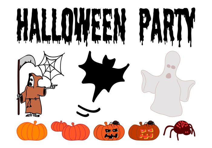 text spider Scythe scary pumpkins pumpkin party Jack-o’-lanterns holiday halloween grim reaper ghost death bat 