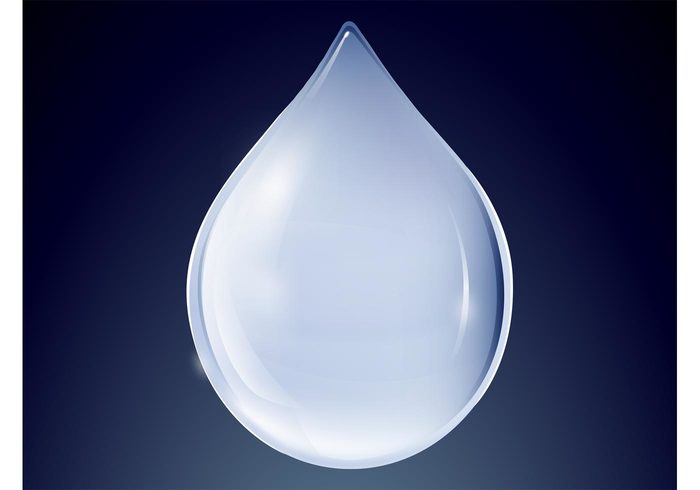 water drop Vector Icon tear shiny shine sea reflection realistic rain ocean logo design liquid icon gradient droplet drink decal apps 