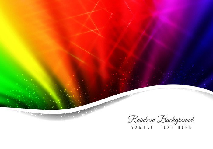 wavy wave wallpaper template shiny rainbow background rainbow multi color glowing decorative decoration colorful card background backdrop abstract 
