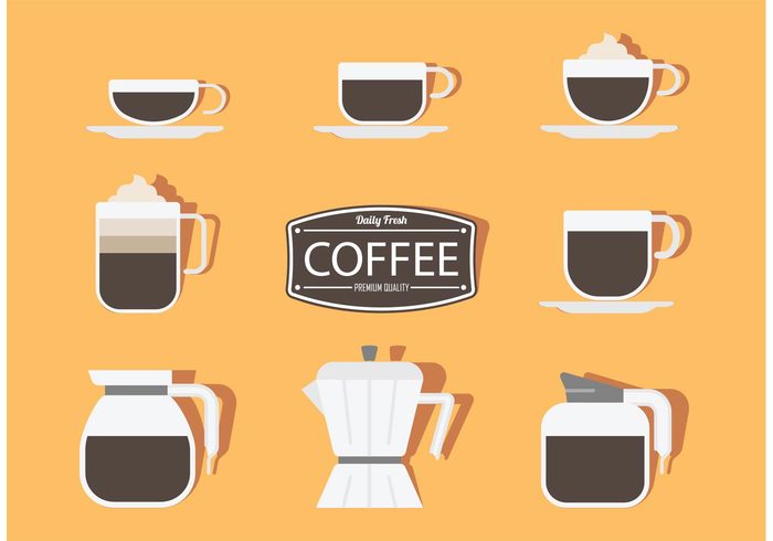 sticker shadow latte iced coffees iced coffee vector iced coffee hot coffee drink cream coffee maker coffee logo coffee coffe maker Capucino cafe logo cafe beverage  