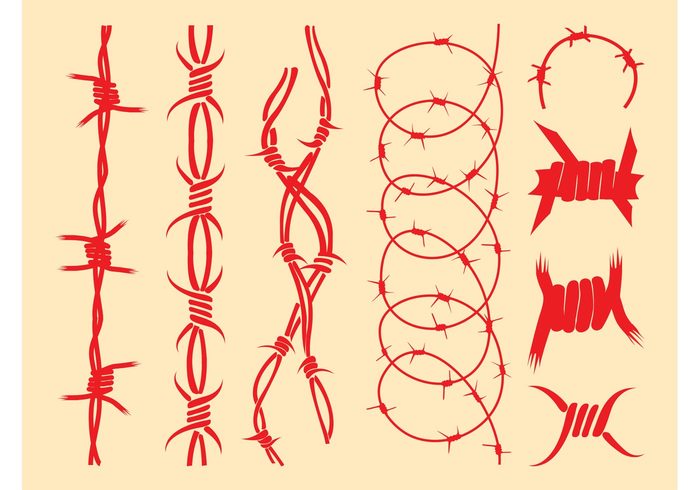 wire war silhouettes sharp prison fence Bobbed wire Bob wire Bard wire barbed wire 