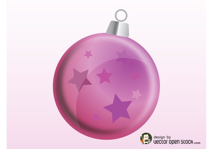 stars shiny round ornament holiday festive decorative decoration christmas celebration ball 