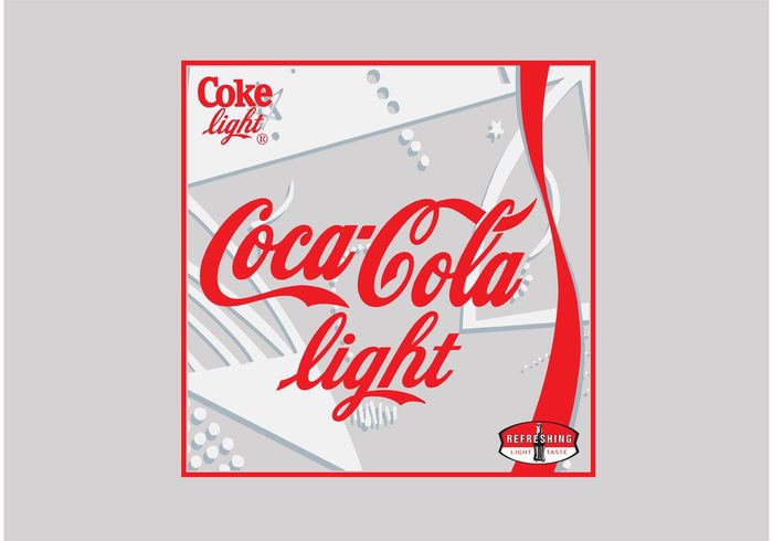 Sugar free Soft drink Low calorie light drinks Diet coke cola Coca-cola light Coca Carbonated beverage 