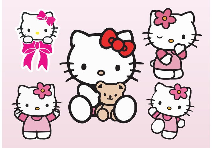 kitty kitten kawaii Japanese japan Hello kitty vector hello kitty comics character cat cartoon Anime 