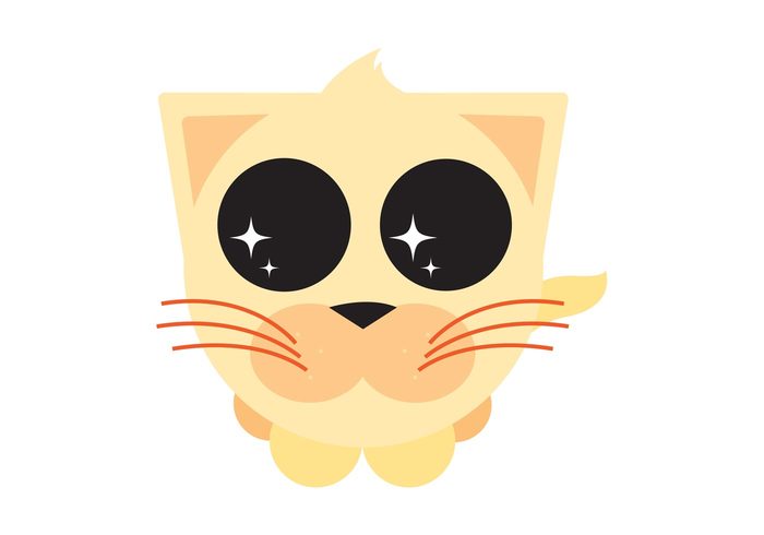 whiskers pet mascot kitten Domesticated cute comic character cat cartoon animal 
