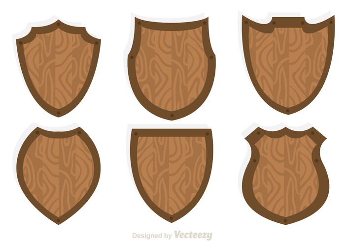 wood vintage shield shapes shield shape shield shape secure royal power medieval label heraldry guard emblem defend Coat classic 