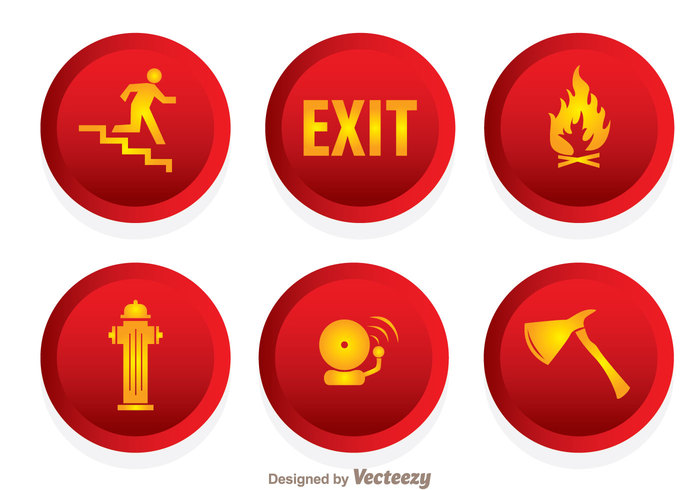 wildfire water tool stair safety Safe red pictogram offile Firefighter fire exit emergency exit signs emergency exit sign emergency danger axe alarm 