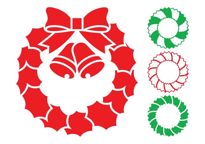 wreaths wreath round holiday festive christmas celebration celebrate bow bells 