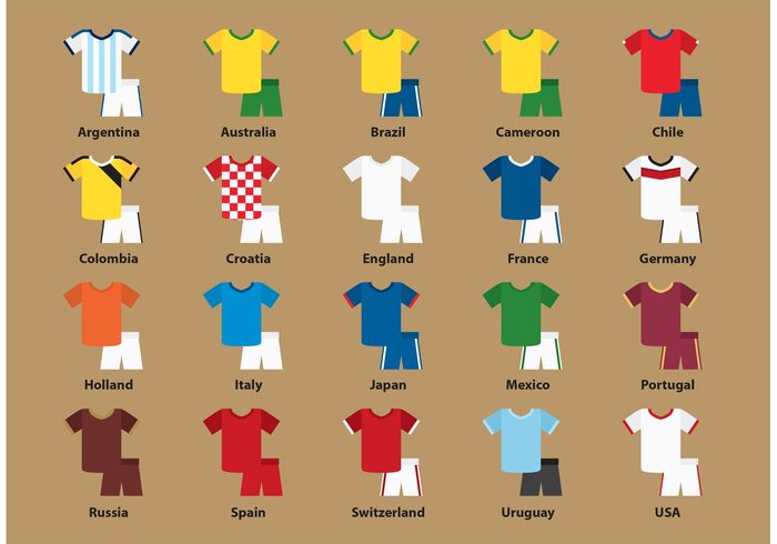 wear uniform tournament team sports jersey sport soccer shirt player national nation jersey international goals game football flag country competition clothing clothes Athletic apparel  