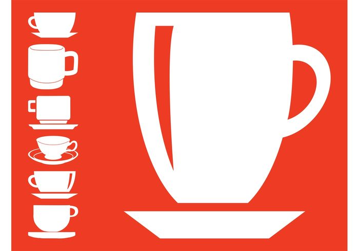 tea silhouettes mugs mug kitchen Hot Drink cups cup coffee caffeine beverage 