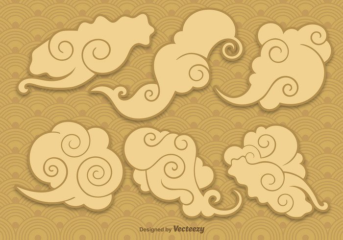 weather sky retro oriental old nature natural Japanese japan gold decorative day curled up culture cloudy clouds cloud chinese clouds chinese china background Asian asia 