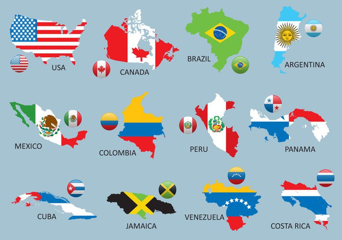 world white venezuela vector USA United travel texture symbol states south silhouette shape set political peru flag peru outline Of north national nation mexico mexican map isolated illustration graphic geography flag detailed cut country contour continent concept color Colombia collection chart Cartography Canadian canada Brazil border black background art Argentina american america 