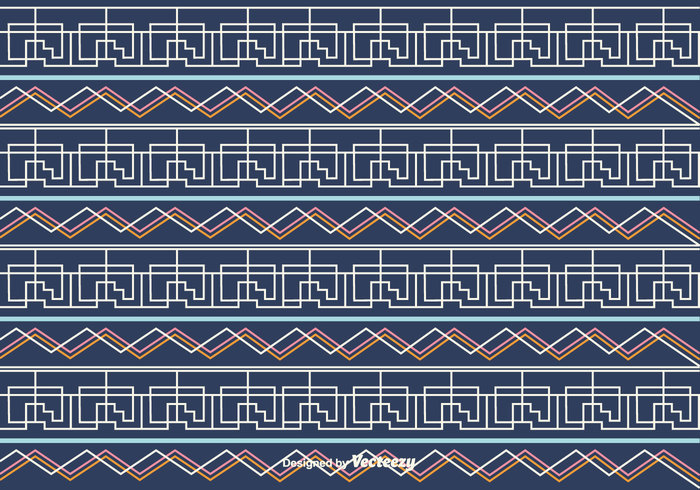 wallpaper vector seamless pattern linear line Geometry geometric free decorative decoration blue background abstract 