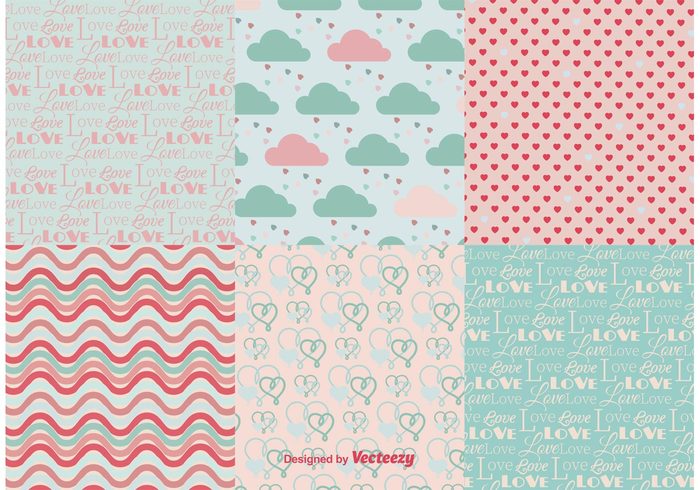 wallpaper vintage vector valentine texture Textile style set seamless scrapbook retro repeat pink pattern paper love invitation heart fashion fabric design cover background abstract 