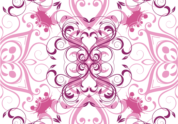 swirly swirl pattern swirl seamless repeat pink flower pattern flower flourish floral swirl floral pattern floral background 
