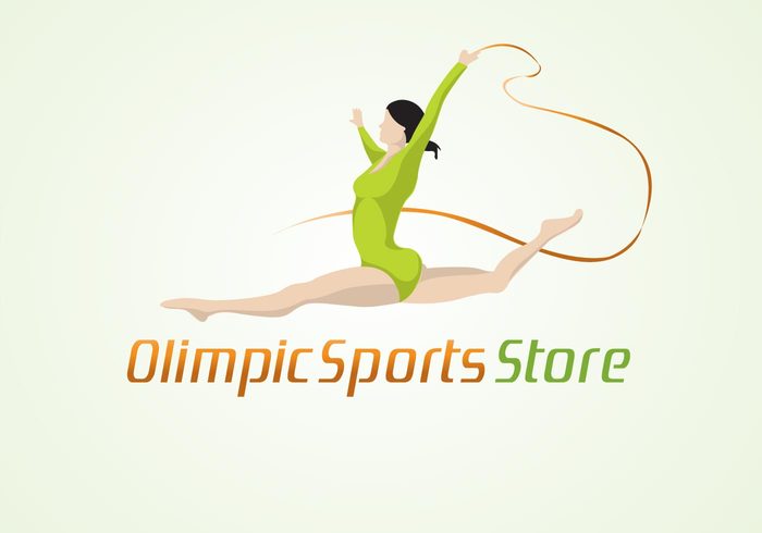 store sports ribbons olympic logo gymnastic gymnast gear business Athletic 