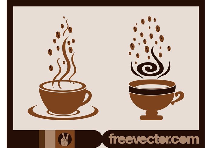 steam hot drink dish cups coffee cartoon caffeine cafe beverage beans 