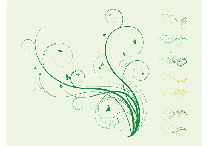 swirls swirling Stems spirals Spiraling plants plant organic nature leaves flowers floral ecology decorative decorations 