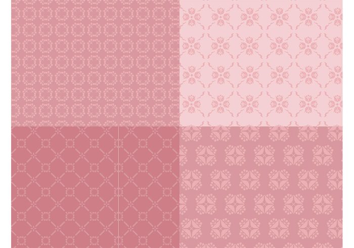 wallpapers vintage valentine spring seamless patterns romantic retro nature love flowers floral Backgrounds 