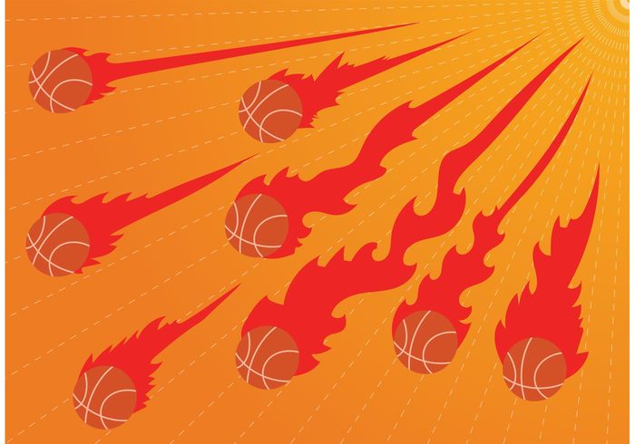 sport speed power orange heat game flying flame Fireball fire competitive competition burning basketballs basketball on fire basketball logo basketball ball Athletic 