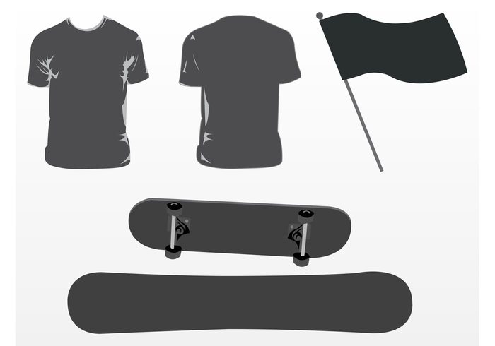wheels waving wave t-shirt Sport vector snowboard skateboard skate Short sleeves shirt pole Hobby flag clothes board air 