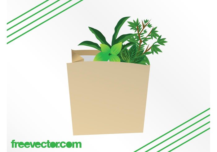 Stems shopping bag shopping plants paper bag nature leaves leaf groceries exotic 