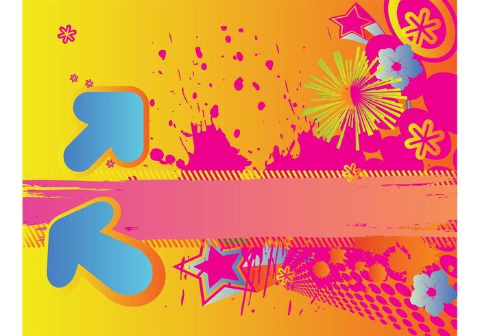tropical stripes pop art lines grunge flowers explosion exotic dots Design footage cool colorful clip art circle background arrows abstract 