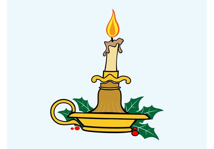 xmas mistletoe melt Mass light holiday greeting card flame fire festive decoration church celebration burn 