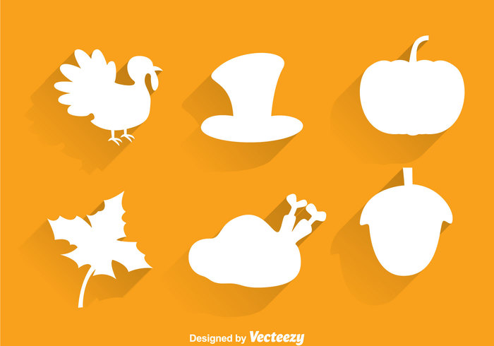 turkey tanksgiving silhouette season pumpkin maple leaf holiday hat harvest festival chicken celebration bird 