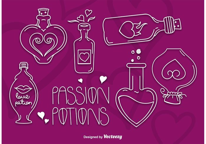 vector valentine romantic Relationship potion pink magic love lifestyle isolated illustration holiday hipster heart health happy glass drink design day date cute creative celebration cartoon card bottle art 