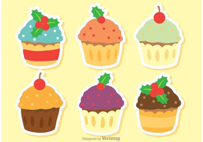 yummy sweet sugar muffin isolated holly holiday cupcake holiday food dessert delicious cupcake cup christmas dessert christmas cupcake christmas chocolate cake bakery bake 