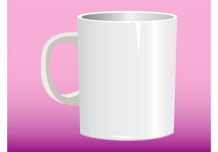 template tea shadows realistic porcelain plain mug Household object Hot Drink hot chocolate handle generic blank beverage 
