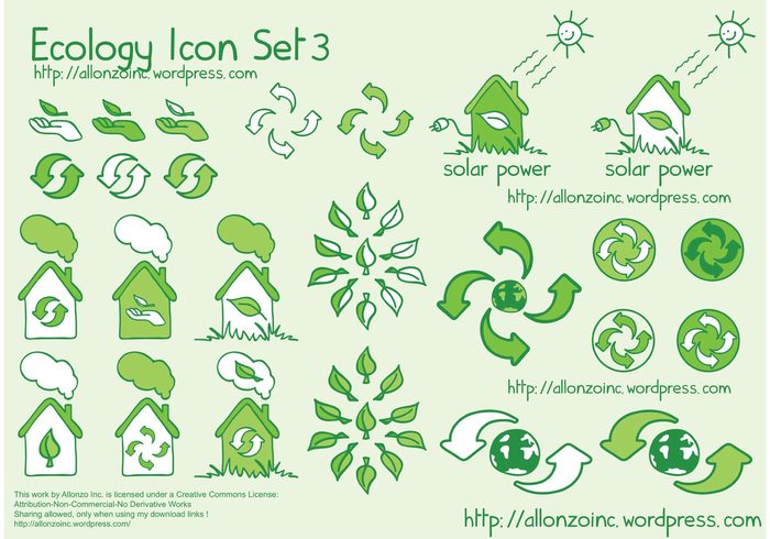 nature hand drawn green eco doodle AllonzoInc 