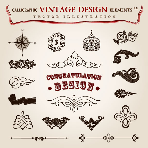 vintage Classic Borders vector 05