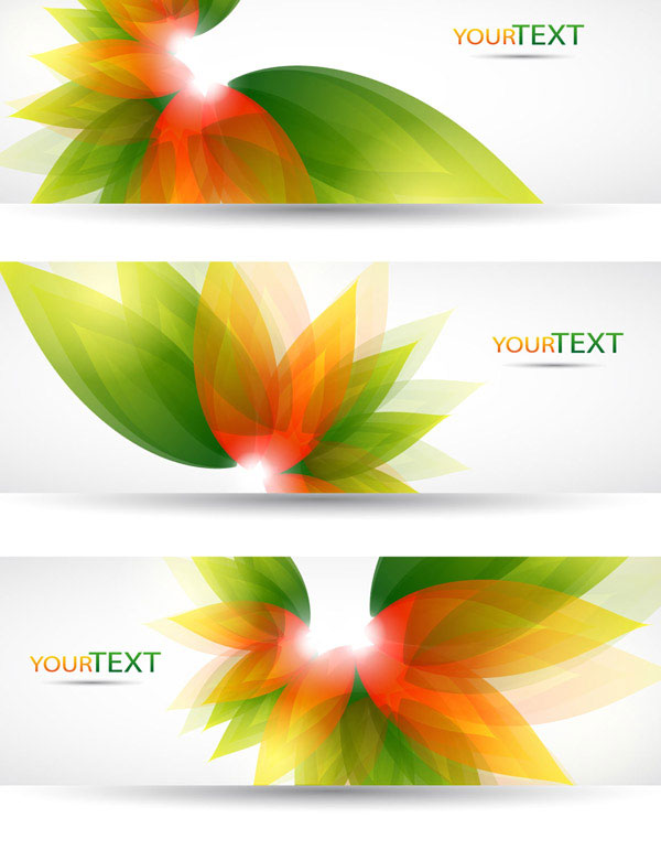Colorful Halation banner vector 04