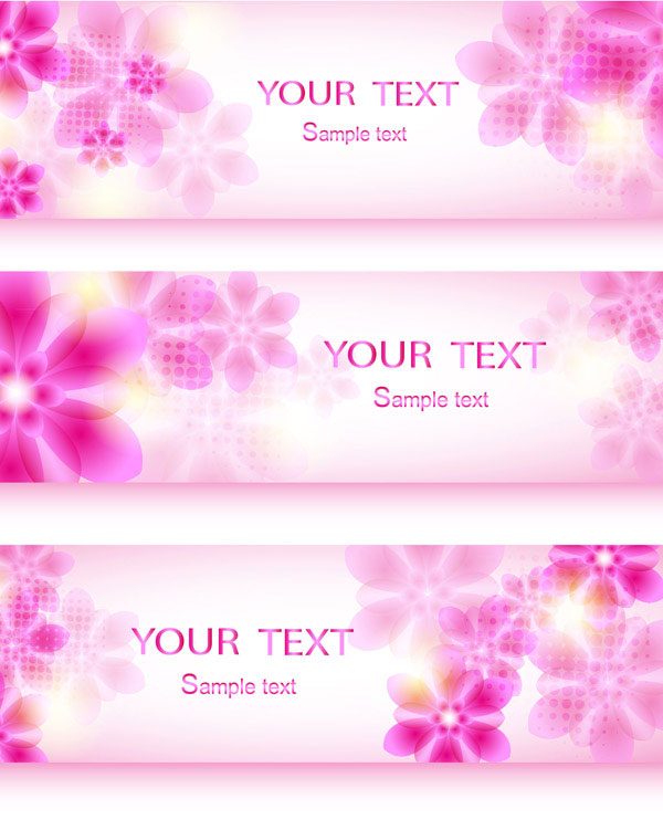 Colorful Halation banner vector 05
