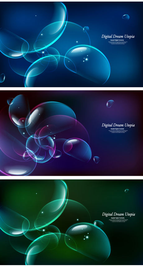 graphic design fashion color bubble background  