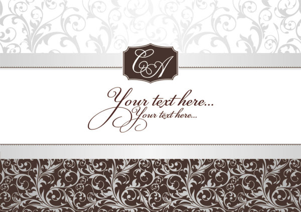 Ornate floral frame 03 vector
