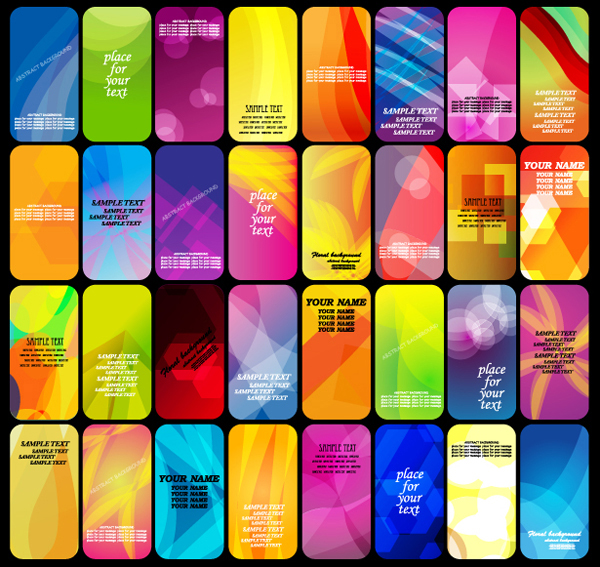 Halo card background set art vector