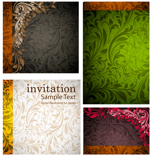Set of Different Backgrounds vector mix 05