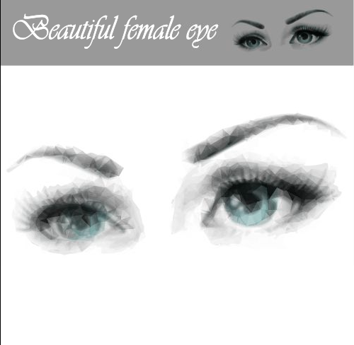 female eye beautiful 