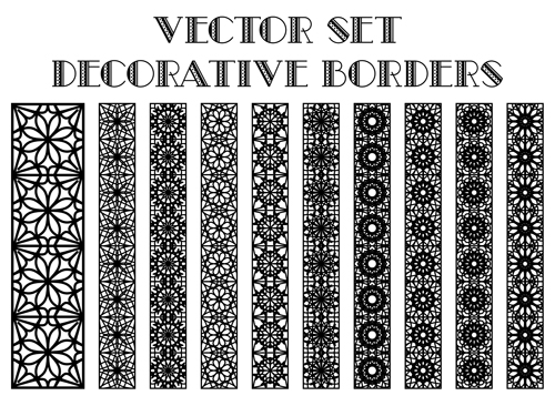 decorative border decorative black 