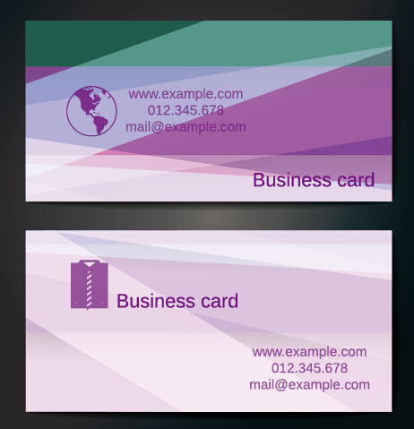 shape business cards abstract 